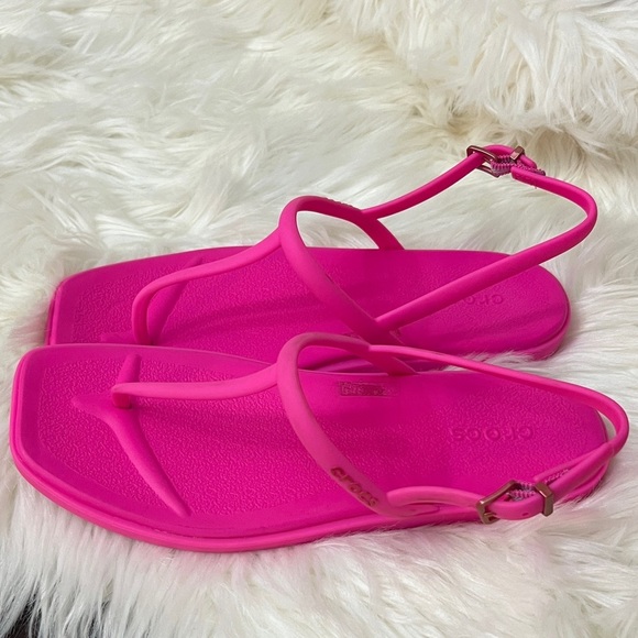 CROCS Fuchsia Sandals - Picture 2 of 5